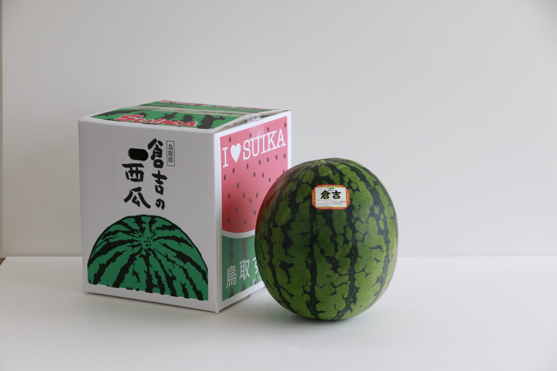 鳥取倉吉スイカ 鳥取県 大玉 倉吉スイカ 2L・1玉（約7kg）: 全農とっとり JA