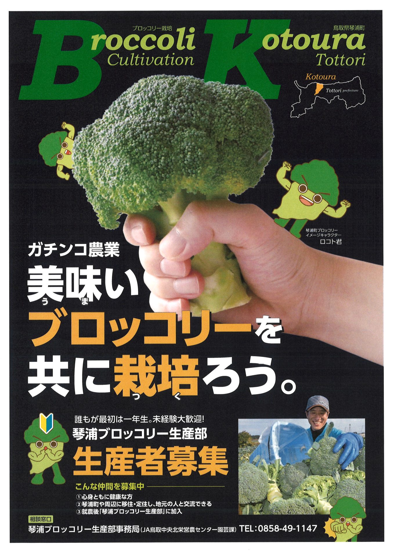 美味いブロッコリーを共につくろう！ - JA鳥取中央
