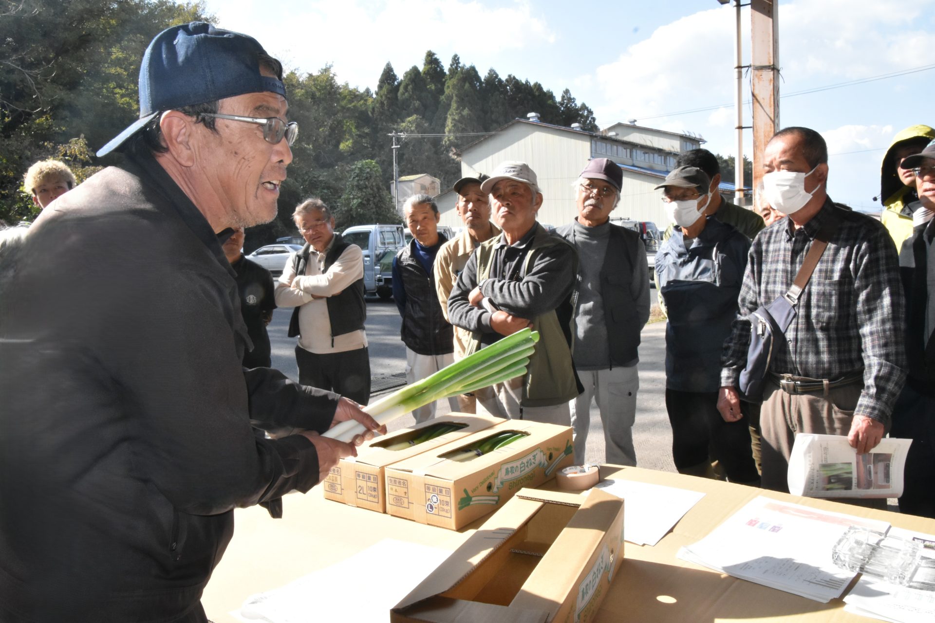 倉吉関金白ねぎ生産部めあわせ会で品質統一図る - JA鳥取中央